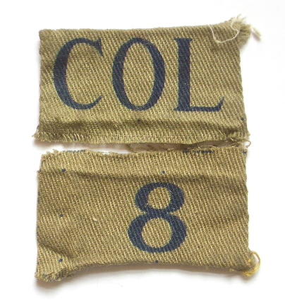 WW2 Home Guard 8 COL City of London Hackney designation badge