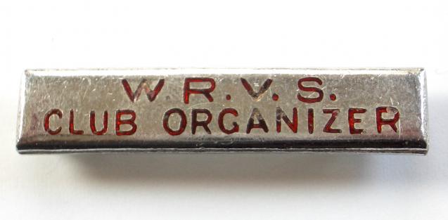 Womens Royal Voluntary Service WRVS Club Organizer rank badge