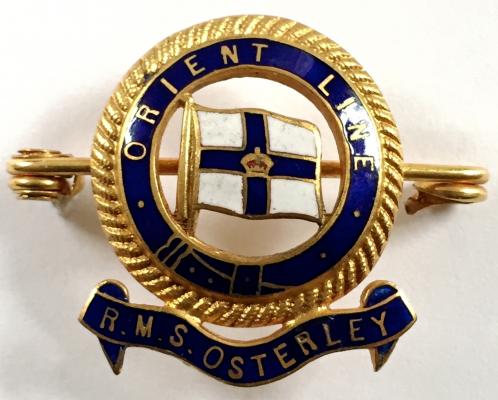 SS Osterley Orient Steam Navigation Co shipping line badge