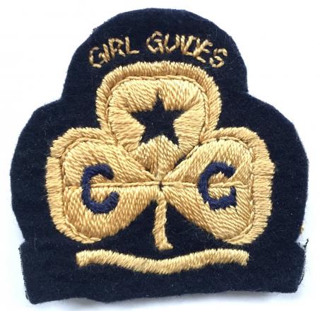 Girl Guides Cadet Rangers trefoil embroidered felt cloth badge