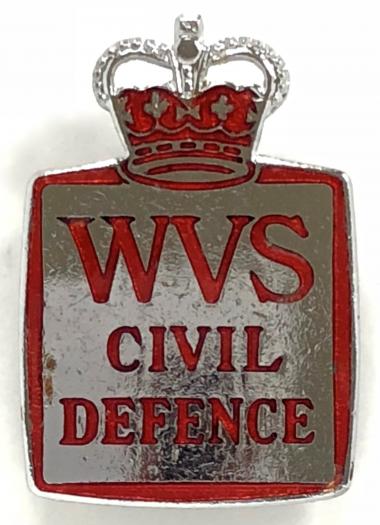 WVS Civil Defence home front badge by W.J.Dingley Ltd.