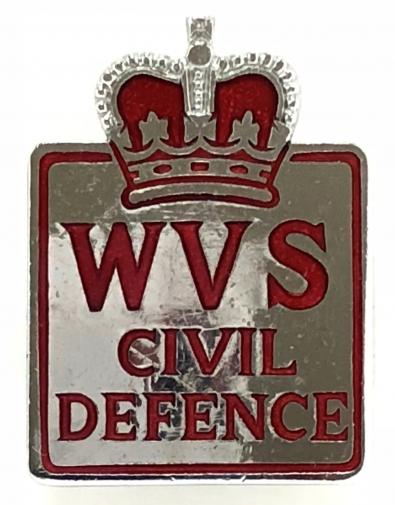 Womens Voluntary Services WVS Civil Defence home front badge by Marples & Beasley