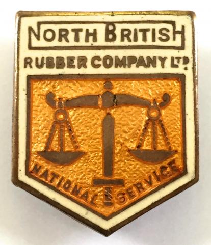 WW2 North British Rubber Company on national war service badge