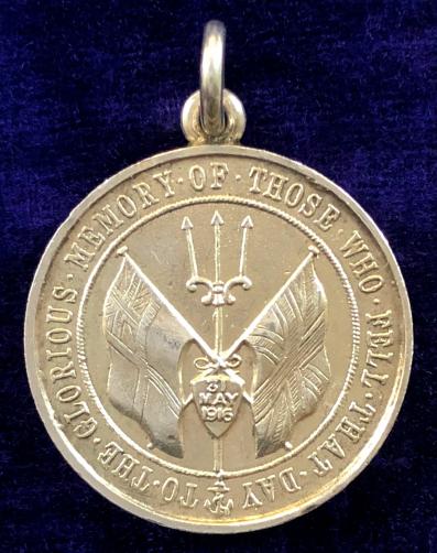 WW1 Battle of Jutland 1916 commemorative silver medal by Spink.