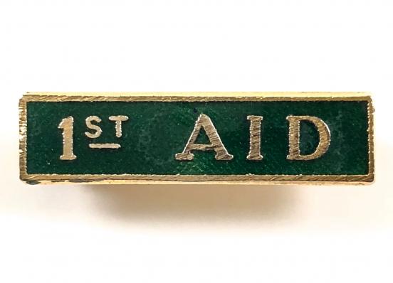 Girl Guides First Aid qualification bar camp badge