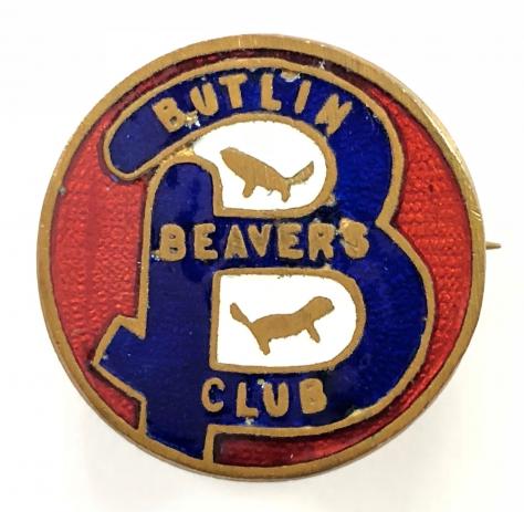 Butlins holiday camp childrens Beavers Club badge Jewellery Metal Dublin Empire