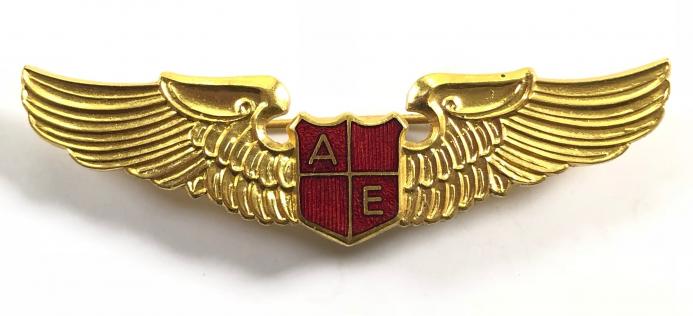 Air Envoy pilot's wing British airline badge circa 1968
