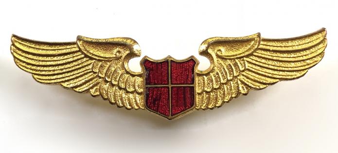 Central Air Services pilot's wing British airline badge