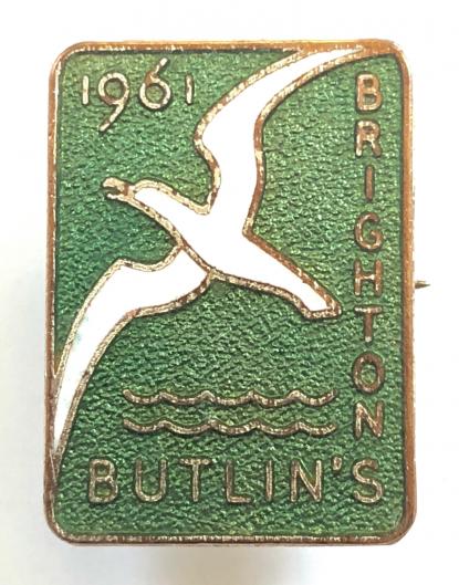 Butlins 1961 Brighton holiday camp seagull badge