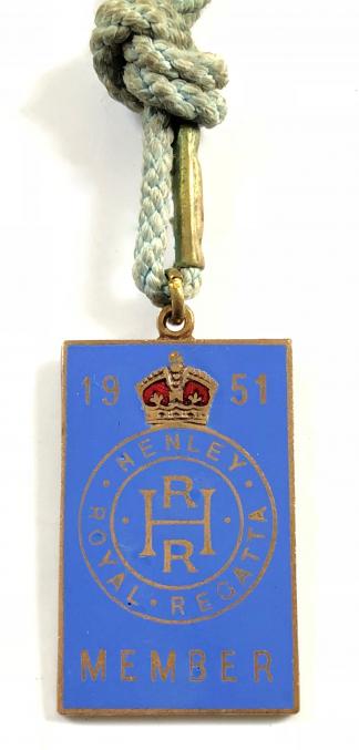 1951 Henley Royal Regatta stewards enclosure badge