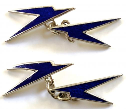 BOAC Airline blue speedbird badge promotional cufflinks