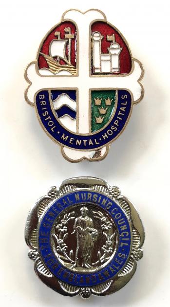 Bristol Mental Hospitals nurse and RMN qualification badge
