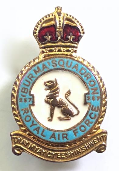 RAF No 257 Battle of Britain Squadron Royal Air Force Badge c1940