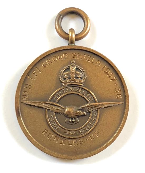 RAF No. 11 (Fighter) Group Shield 1937 -38 football medal
