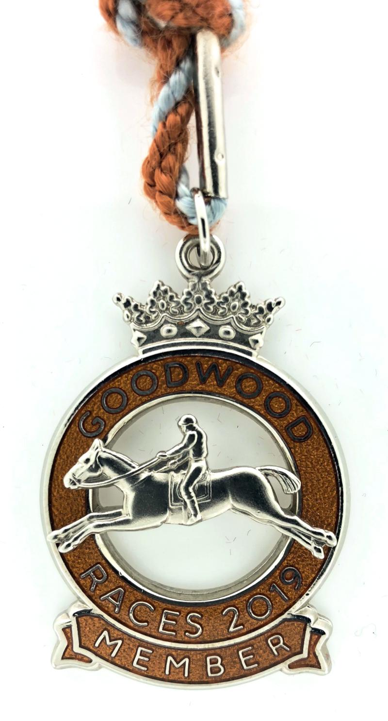 2019 Goodwood Racecourse horse racing club badge