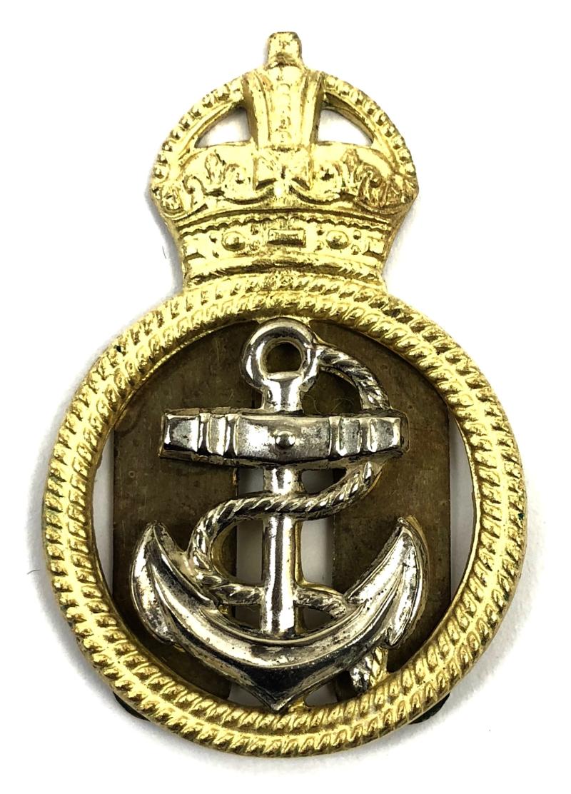 Royal Navy Petty Officers pre-1953 gilt metal beret badge