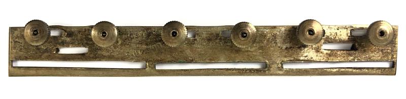 Victorian Three Medal Pin and Screw Nut Mounting Bar by Dolton's Patent