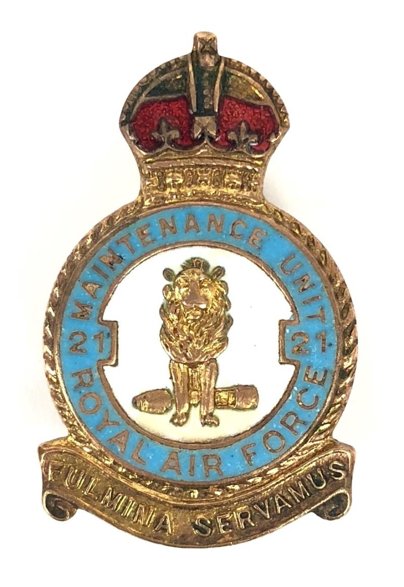 RAF No 21 Maintenance Explosives Storage Unit Royal Air Force Badge