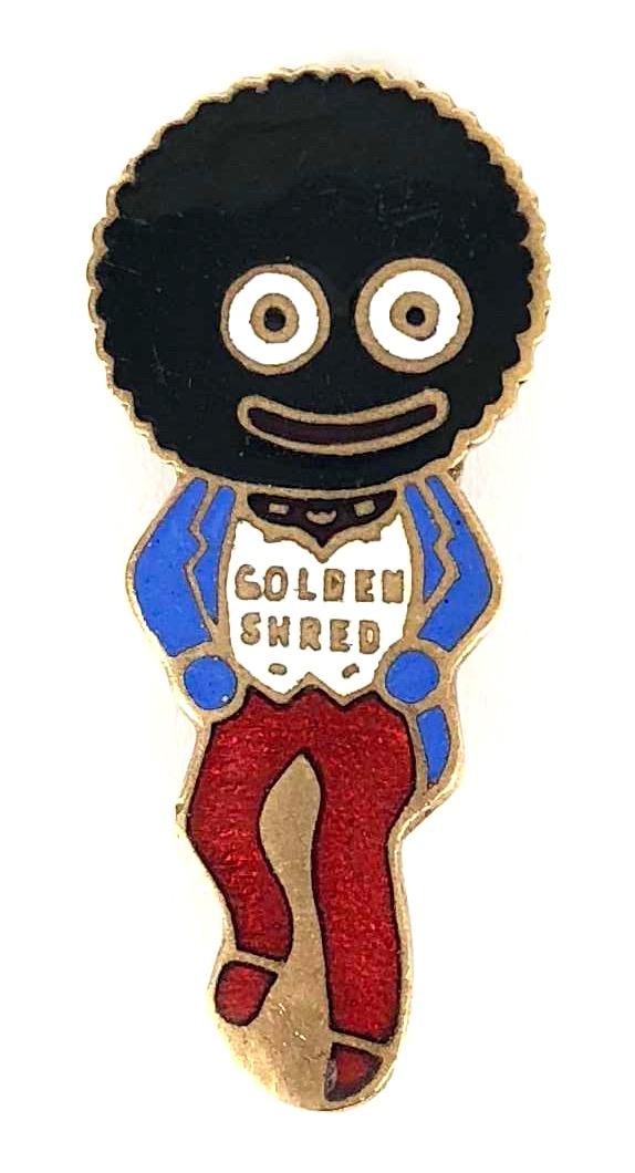 Robertsons Golly standard white waistcoat advertising badge MELSOM PRODUCTS LTD