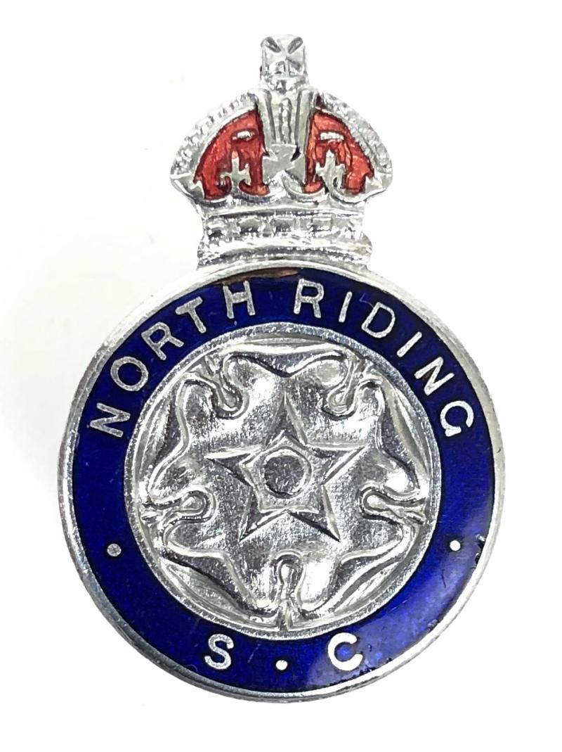 WW2 North Riding of Yorkshire Special Constable police reserve numbered badge