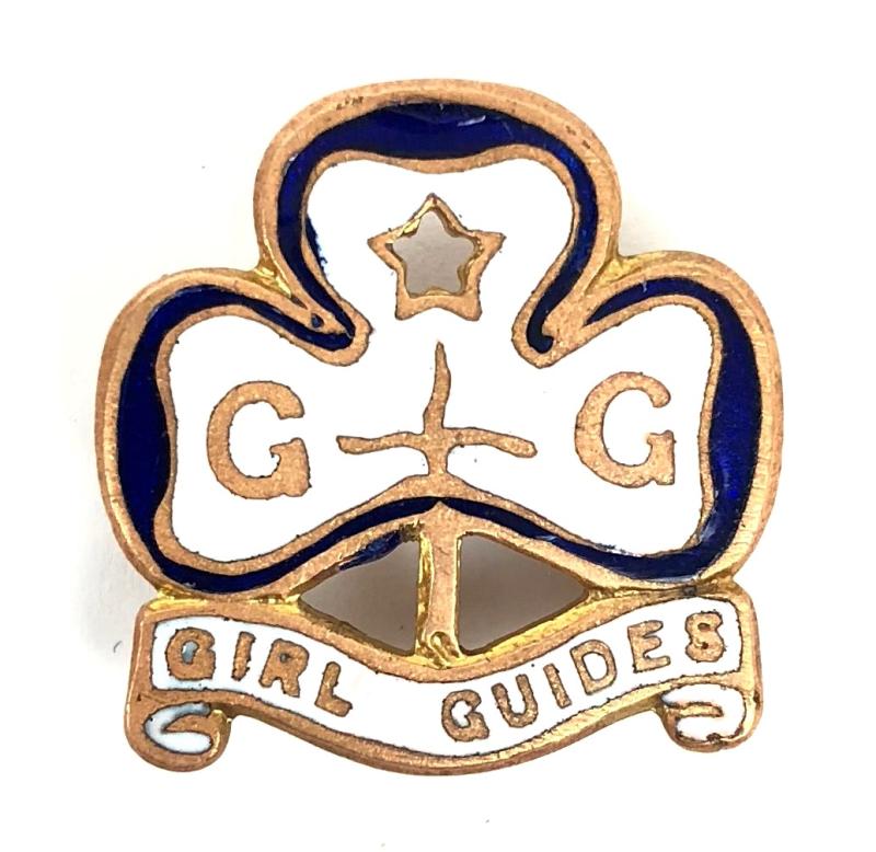 Girl Guides Cadet Rangers Trefoil enrolment promise badge