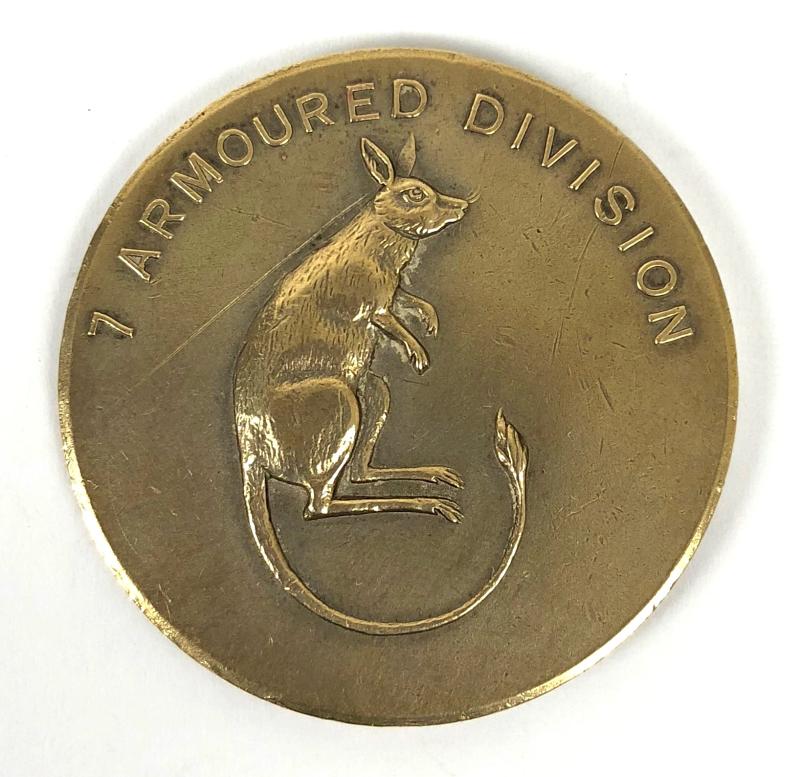 7th Armoured Div Desert Rats Medallion