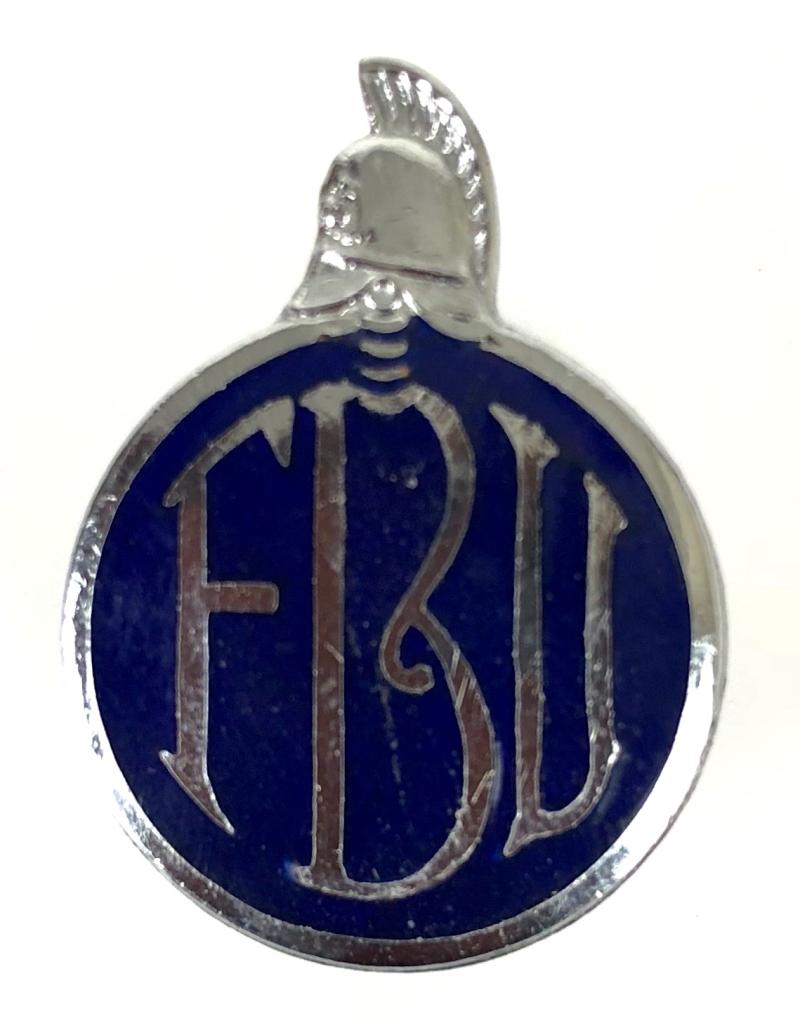 Fire Brigade Union FBU firemans membership badge