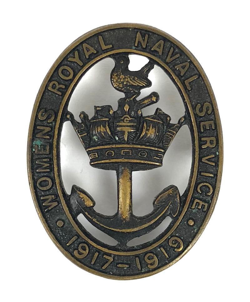 Womens Royal Naval Service 1917 to 1919 war service badge