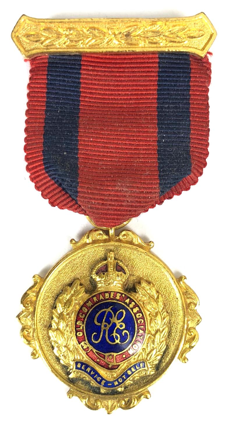 Royal Engineers Old Comrades Association OCA badge medal H. HIGMAN 1951