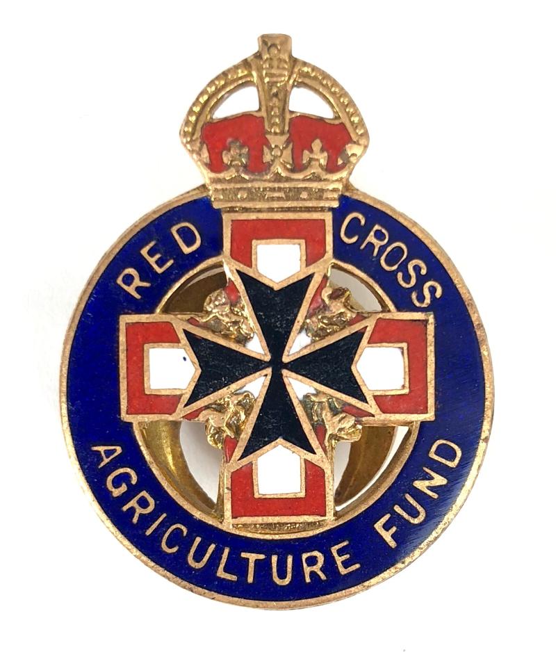 WW2 British Red Cross Order of St John Agriculture Fund Badge