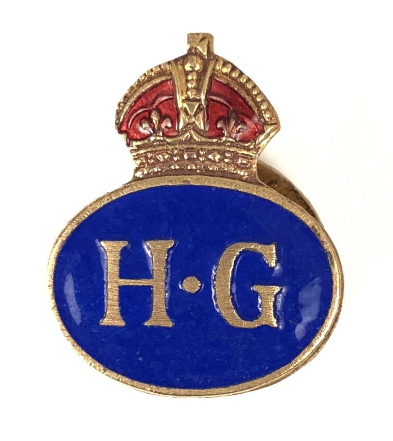 WW2 Home Guard Invasion Defence home front lapel badge
