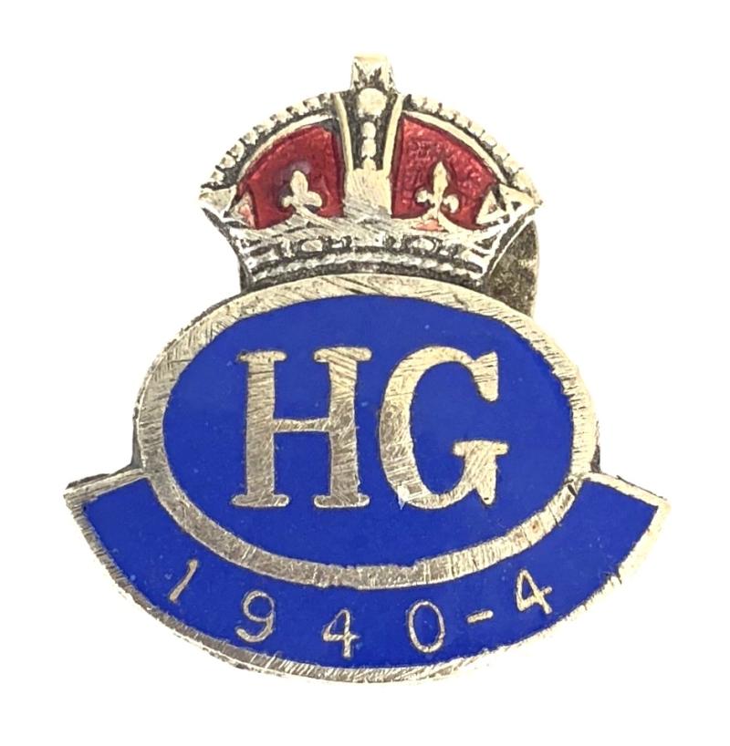 Home Guard HG 1940 - 1944 post war lapel badge