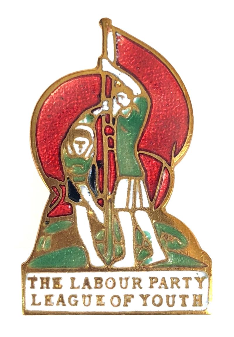 Labour Party League of Youth political membership badge