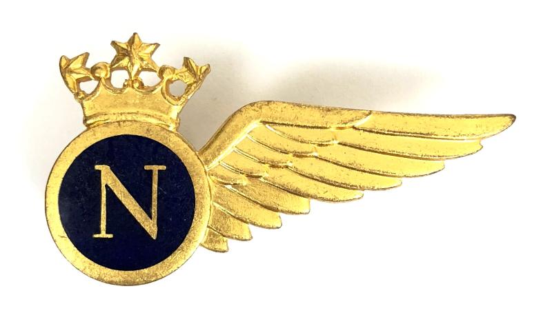 BOAC Airline Navigator Officer gilt brevet uniform badge