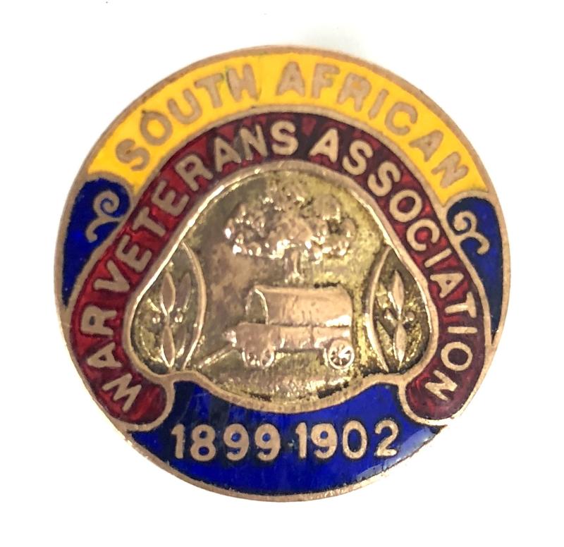 Boer War South African 1899 1902 War Veterans Association badge