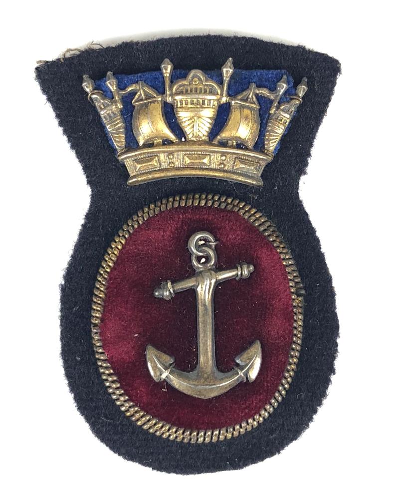 Merchant Navy Petty Officers gold bullion cap badge